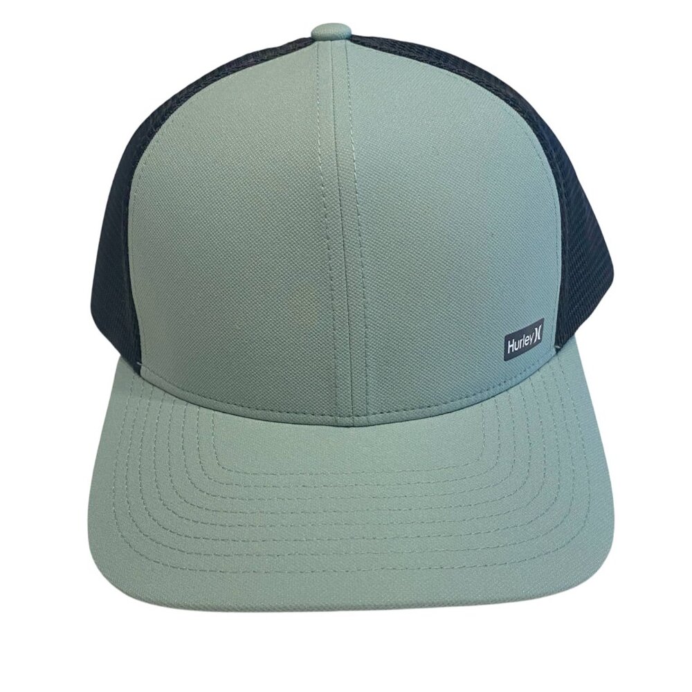 Hurley Light Green League Meshback Snapback Hat - Picture 2 of 4
